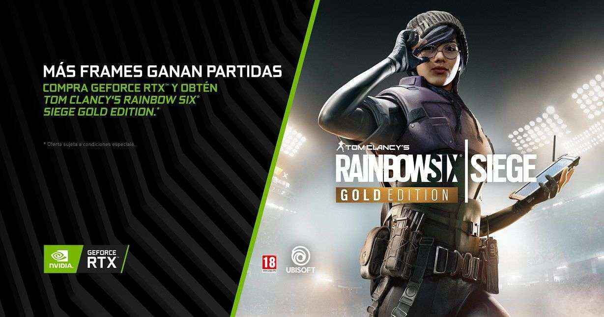 El Mega-Hit ‘Tom Clancy’s Rainbow Six Siege’ incluído con las gráficas GeForce RTX
